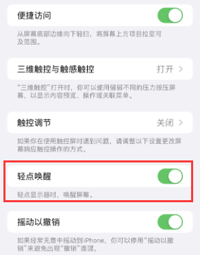 寿宁苹果授权维修站分享iPhone轻点无法唤醒怎么办 