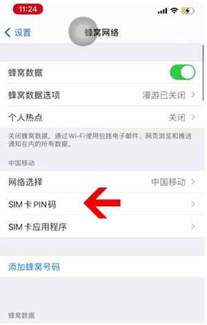 寿宁苹果14维修网分享如何给iPhone14的SIM卡设置密码 