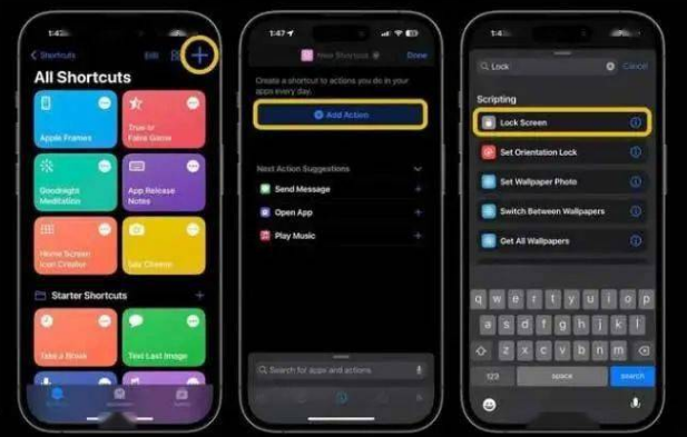 寿宁苹果14锁屏维修店分享iPhone14升级iOS16.4后如何创建锁屏快捷方式 