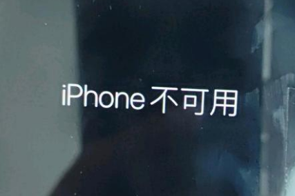 寿宁苹果服务网点分享锁屏界面显示“iPhone 不可用”如何解决 